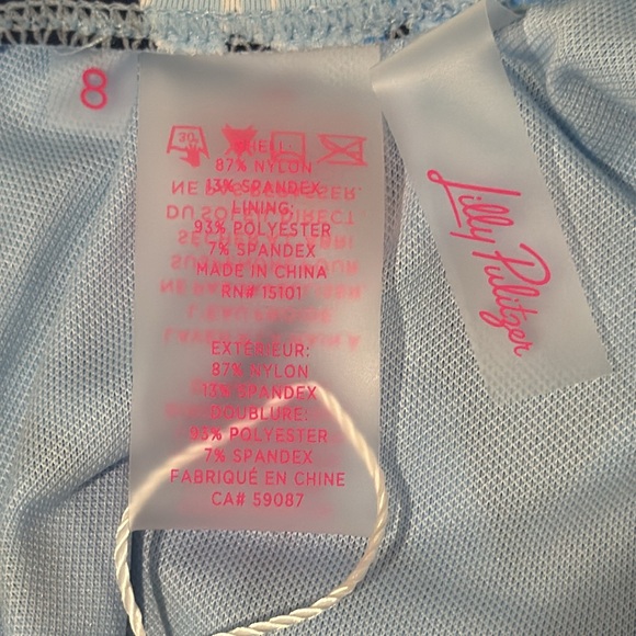 Lilly Pulitzer One Piece Rash-guard Swimsuit. Size 8 - Picture 9 of 12